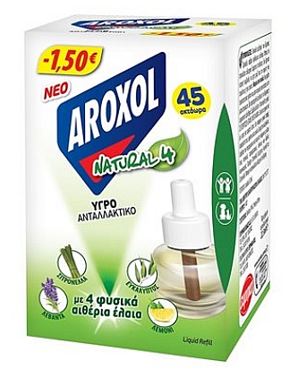 Aroxol Natural4 szúnyogirtó folyadék 22,5ml
